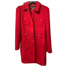 Abrigo de lana Moschino T fucsia