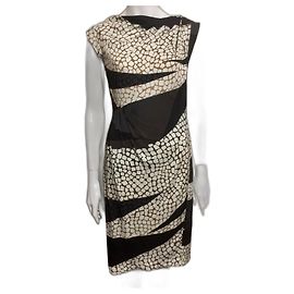 Diane Von Furstenberg Abito DvF Mattie in seta con stampa astratta