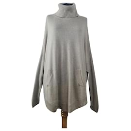 Beiger Poncho Pullover aus Kaschmir und Wolle - Autre Marque
