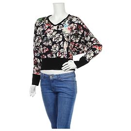 Blusa Tara Jarmon Floral de Manga Larga