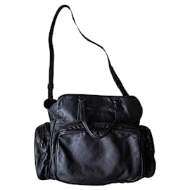 Marc O'Polo - Borsa messenger in pelle nera - Autre Marque