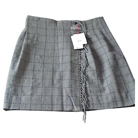 Uniqlo Ines De La Fressange Rock Grau Wolle