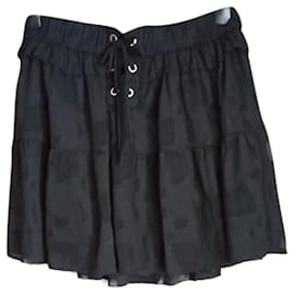 Jupe Iro en coton noir