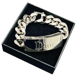 Anello accessorio borsa Dior con cristalli e specchio e catena grumetta