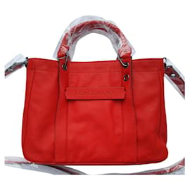 Borsa 3D Longchamp in pelle rossa