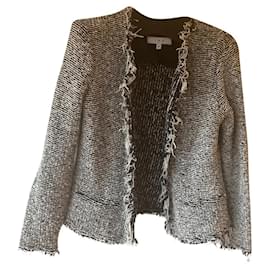 Chaqueta Iro Blanca y Negra Algodón Poliéster Talla 40