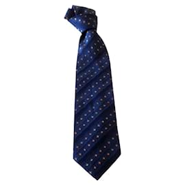 JOOP! Cravatta cravatta in seta blu con stelle gialle - Joop!
