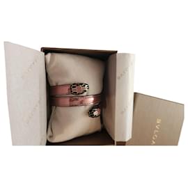 Bracciale Bulgari Serpenti Forever rosa metallizzato pelle