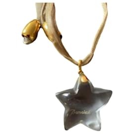 Collar con colgante Baccarat Estrella de cristal Oro