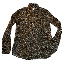 Chaqueta Burberry Brit de pana de algodón beige camuflaje leopardo
