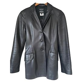 Giacca in pelle Joseph Marrone Scuro