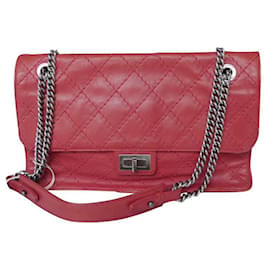Borsa a mano Chanel 2.55 Jumbo edizione speciale rossa in pelle