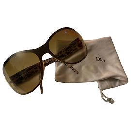 Occhiali da sole Dolce & Gabbana Marrone Caramello Plastica