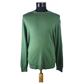 Jersey A.W. Dunmore de cachemira y seda verde - Autre Marque
