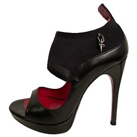 Décolleté Cesare Paciotti in pelle nera con tacco 11,5 cm