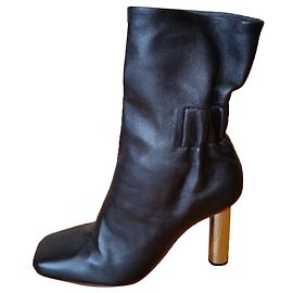 BOTINES PROENZA SCHOULER DE PIEL CON TACÓN METÁLICO
