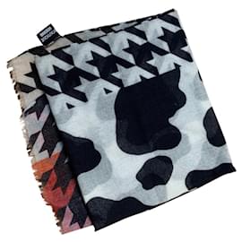 Stola Moschino in lana multicolore