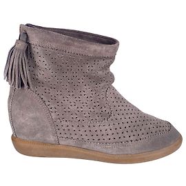 Isabel Marant Velvet Stainer Basket Stiefel aus grauem Wildleder