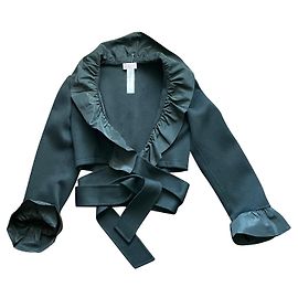 Bolero cruzado La Perla Collezione cachemira negro