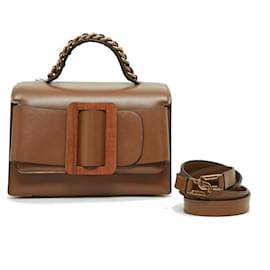 Boyy FRED 23 SCATOLA DI CAMMELLO CON FIBBIA DI LEGNO