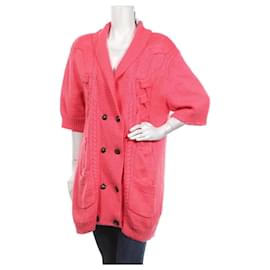 Samsoe & Samsoe Strickjacke in Rosa Wolle und Acryl M