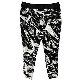 Pantaloni da jogging in marmo Helmut Lang in rayon bianco e nero
