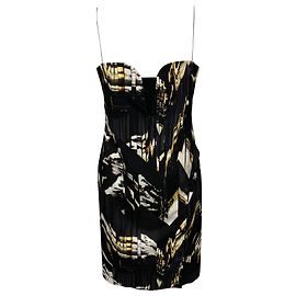 Kenzo Bodycon-Kleid mit Herzausschnitt aus mehrfarbigem Polyester