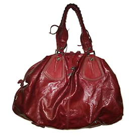 Francesco Biasia Satchel Handtasche aus Lackleder in Rot - Autre Marque