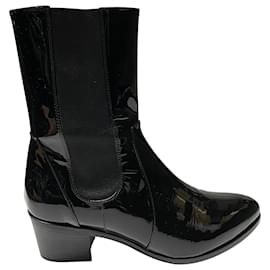 Botas Chanel en Charol Negro