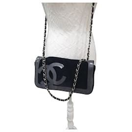 Borsa a mano Chanel Timeless in tweed nero