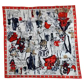 Christian Lacroix Schal aus Baumwolle Motiv Charaktere