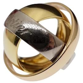 Cartier Trinity Dreifarbiger Spinnring 18K Weißrosé & Gelbgold