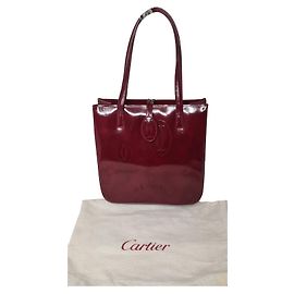 Borsa Cartier Rosso scuro in vernice