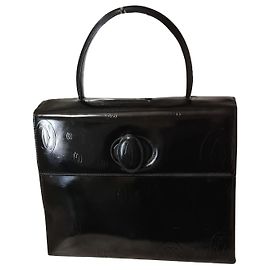 Borsa Cartier in vernice nera