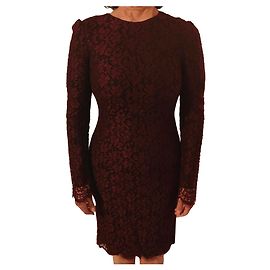 Vestido midi Dolce & Gabbana Prune de manga larga