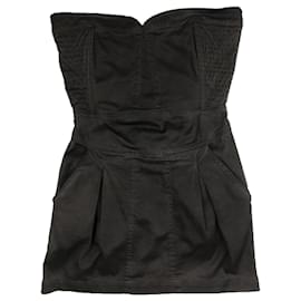 Mini Abito Corsetto John Richmond Grigio Viola Cotone