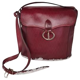 Borsa a secchiello Dior pelle rosso bordeaux