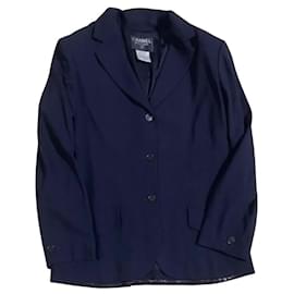 Chanel vintage 1998 Giacca Blazer Blu Navy Primavera/Estate
