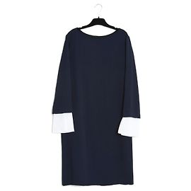 The Row Kleid aus marineblauem Viskose-Jersey M/L