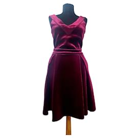 Abito Maje in velluto rosso