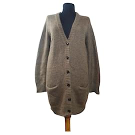 Filippa K Langer Cardigan Braun Mohair