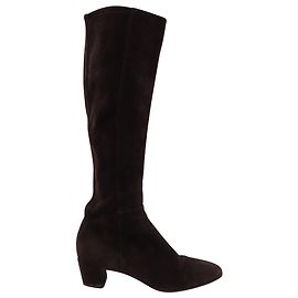 Stivali al ginocchio Gianvito Rossi 45 in camoscio marrone