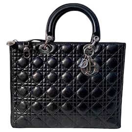 Borsa a mano Lady Dior Dior in pelle nera