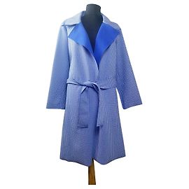 Autre Marque Gabardina Rich & Royal Vichy Azul Royal