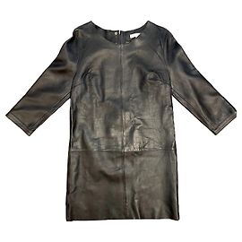 Sandro Lederkleid Schwarz