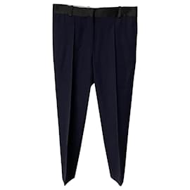Celine Straight Pants aus blauer Wolle - Céline