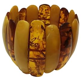 Autre Marque L'or du Nord Armband aus Gelbem und Honigbernstein