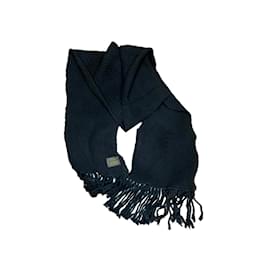 Sciarpa Louis Vuitton Nera in Lana e Cashmere