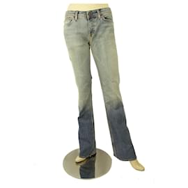 7 For All Mankind pantalones vaqueros azules lavados de mezclilla - sz 29
