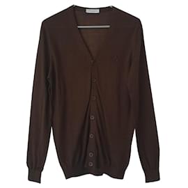 Trussardi Cardigan Braun Kaschmir und Seide M